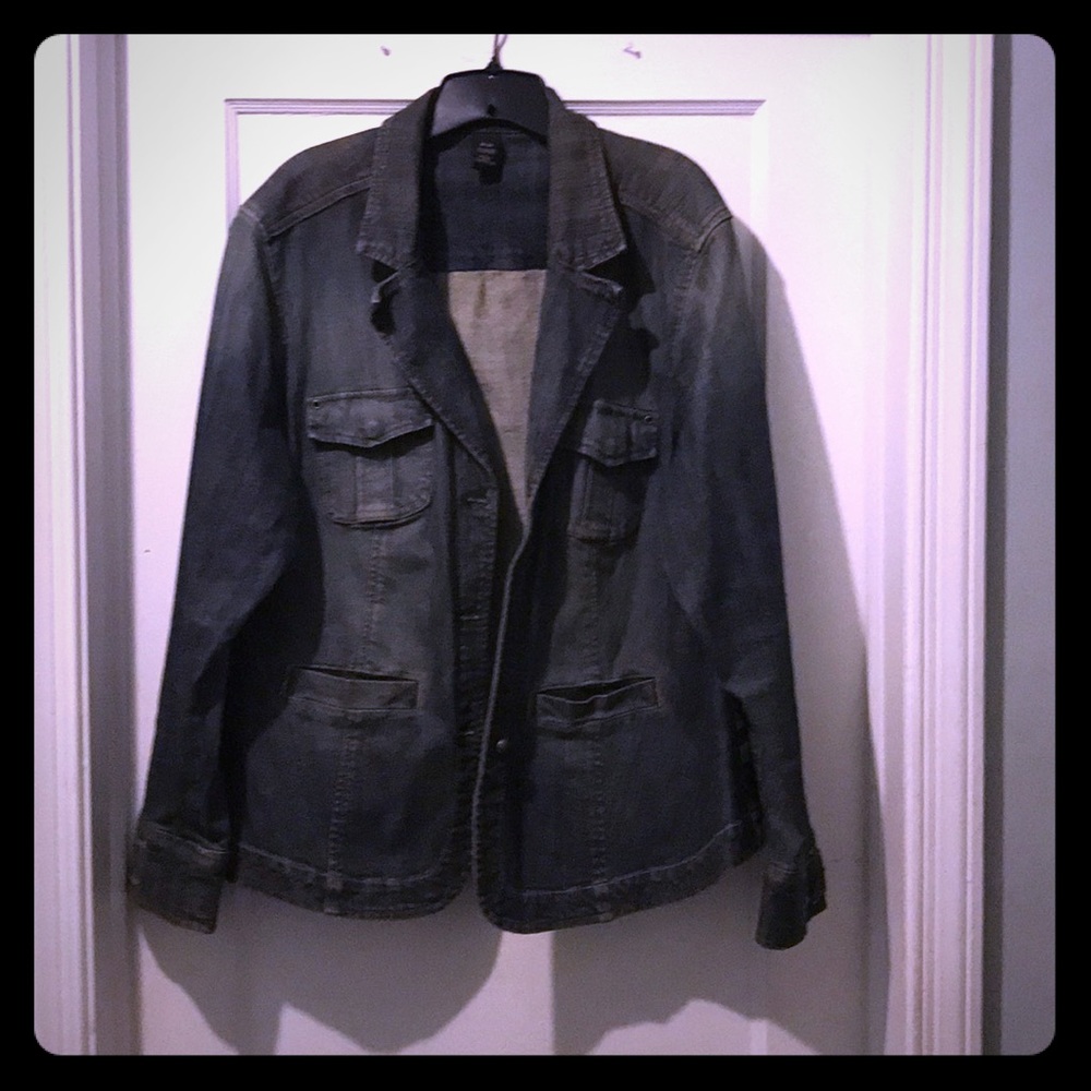 Lane Bryant dark denim jacket